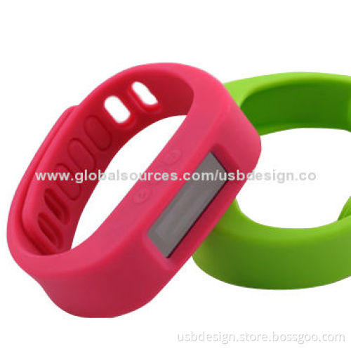 Environmental Silicone Comfortable Smart Wristbands, 43 x 17.1mm Appearance Size